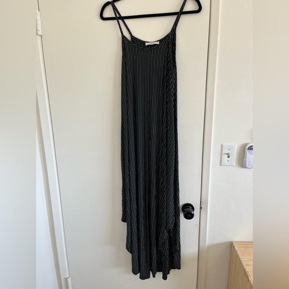 CJLA striped black Stella maxi dress. Size large. Only worn once